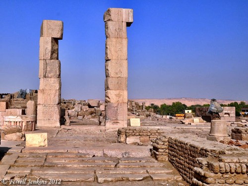 Ruins of the Khnoum Temple on Elephantine Island. Photo by Ferrell Jenkins.