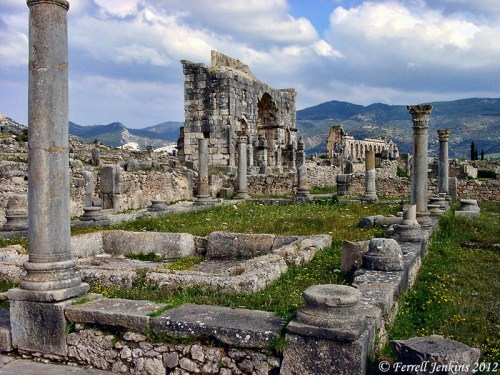 Ruins of Roman Volubilis in Morocco. Photo by Ferrell Jenkins 2000.