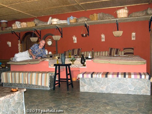 Triclinium at Explorations in Antiquity Center. Photo by David Padfield.