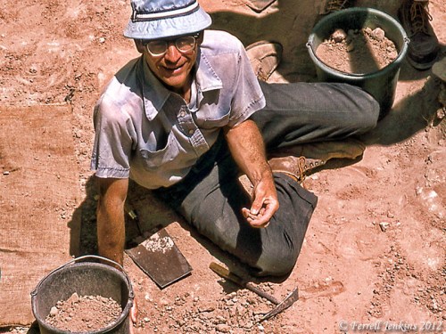 James A. Hodges in the Section at Lachish - 1980 Dr. James A. Hodges in the Section at Lachish, 1980. Photo by Ferrell Jenkins.