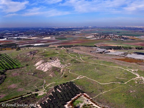 Gezer Aerial View. Photo by Ferrell Jenkins.