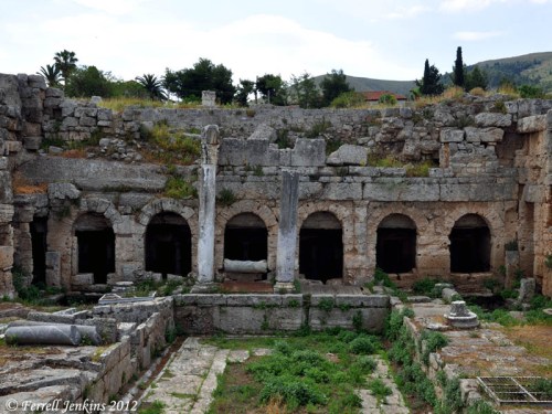 Fountain of Peirene at Ancient Corinth. Photo by Ferrell Jenkins.
