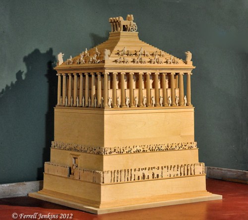 Bodrum, Turkey Model of the Tomb of Mausolos at Halicarnassus. Photo by Ferrell Jenkins.