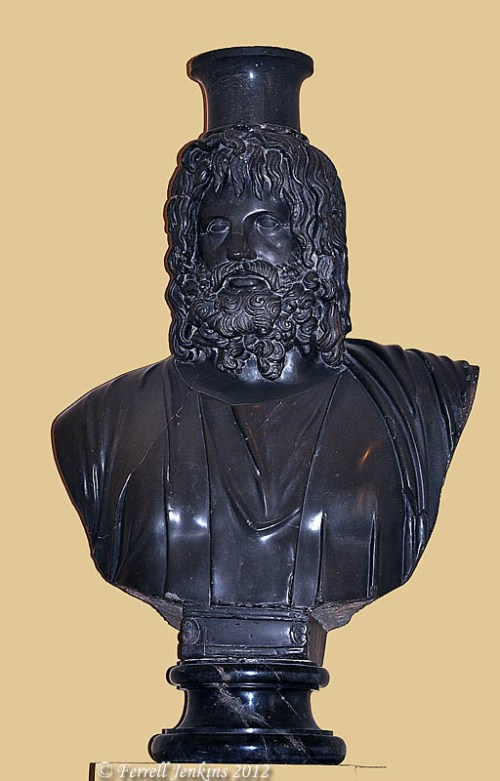 Serapis. Bust in Vatican Museum. Photo by Ferrell Jenkins.