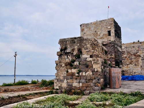 Tower and wall on the Black Sea at Sinop, Turkey. Photo by Ferrell Jenkins.