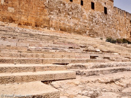 Monumental Stairway leading to the temple. Photo by Ferrell Jenkins.