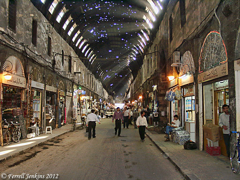 Damascus_StraightSt_fjenkins_050902_66t The street called Straight in Damascus (the Via Recta). Photo by Ferrell Jenkins.