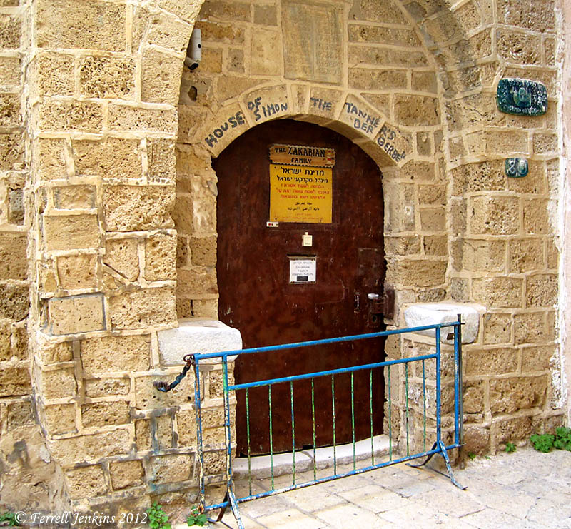 Joppa The traditional house of Simon the Tanner at Joppa. Photo by Ferrell Jenkins.