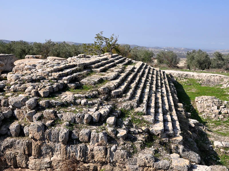 Samaria - Site of Augustus Temple built by Herod the Great. Photo by Ferrell Jenkins. Samaria - Site of Augustus Temple built by Herod the Great. Photo by Ferrell Jenkins.
