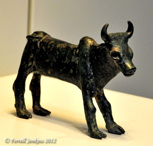 Bronze Bull from Samaria Region - Israel Museum Bronze Bull from Samaria Region - Israel Museum. Photo by Ferrell Jenkins.