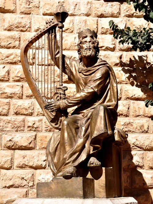 Statue of King David on Mount Zion, Jerusalem. Photo by Ferrell Jenkins.
