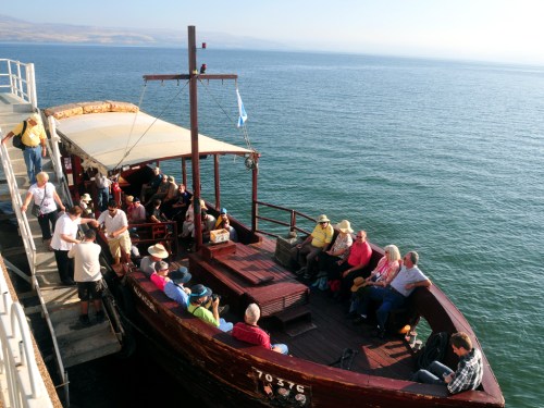 We board our boat from the Ron Beach Hotel in Tiberias. Photo by Ferrell Jenkins.