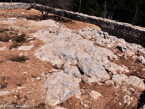 Altar of Isaac on Mt. Gerizim (Samaritan View). Photo by Ferrell Jenkins.