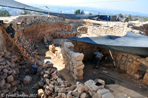Excavations at Nebi Samwil - Sept. 13, 2012 Excavations at Nebi Samwil - Sept. 13, 2012. Photo by Ferrell Jenkins.