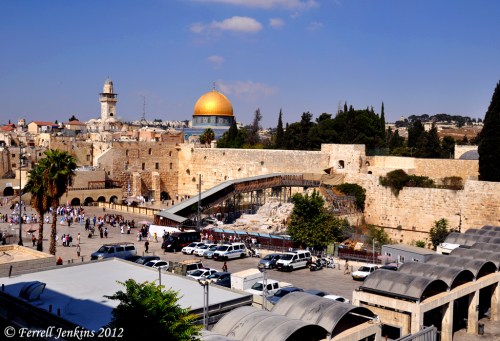 Temple Mount in Jerusalem from the SW. Photo by Ferrell Jenkins.