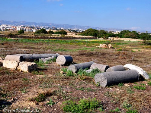 Ancient agora at Paphos, Cyprus. Photo by Ferrell Jenkins.