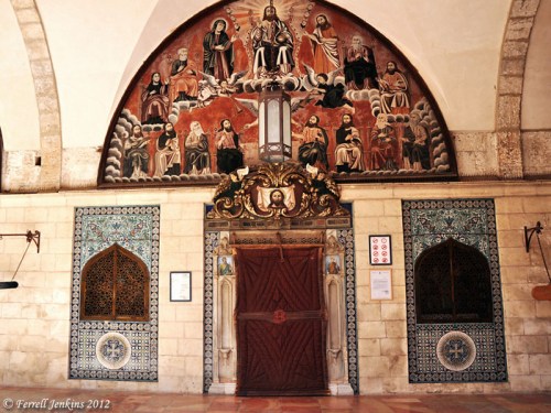 Entrance to St. James Cathedral in the Armenian Quarter of Jerusalem. Photo by Ferrell Jenkins.