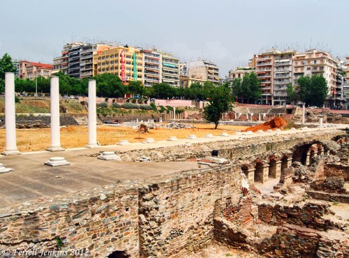 Roman forum in the center of Thessalonica. Photo by Ferrell Jenkins.