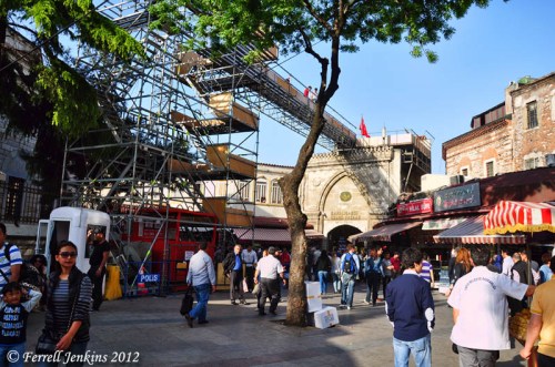 Istanbul Grand Bazaar set for the Bond 007 Skyfall movie. Photo by Ferrell Jenkins.
