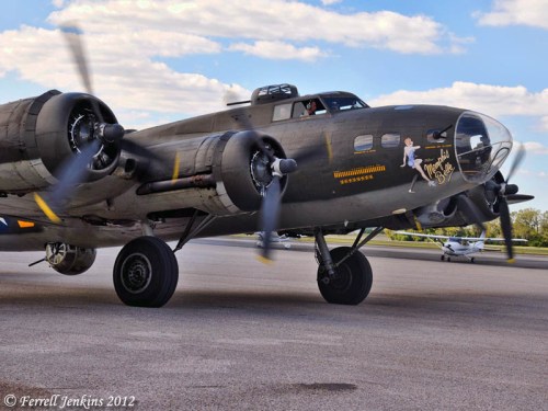 Memphis Belle - B-17 - at Tampa Executive Airport. Photo by Ferrell Jenkins.