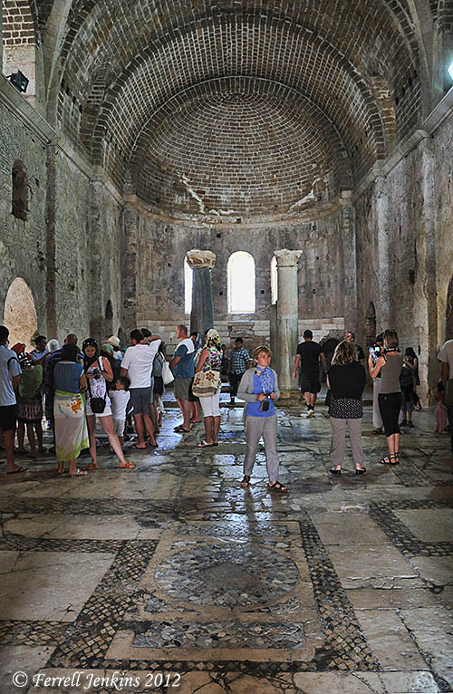 St. Nicholas Byzantine church, Myra, Turkey. Photo by Ferrell Jenkins.