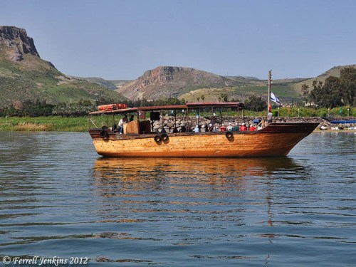 Sightseeing boat on the Sea of Galilee. Photo by Ferrell Jenkins.