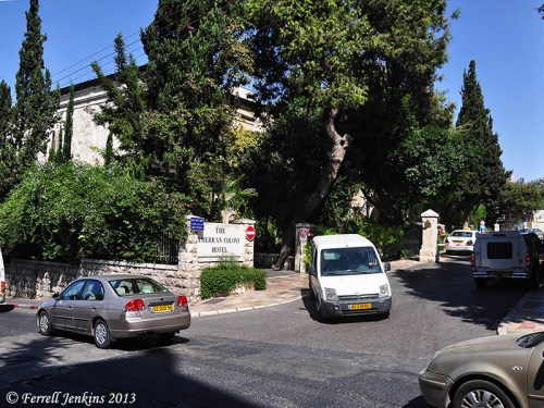 Entrance to the American Colony Hotel, Jerusalem. Photo by Ferrell Jenkins.
