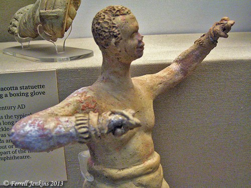 Terracotta statuettes of African boxers. British Museum.