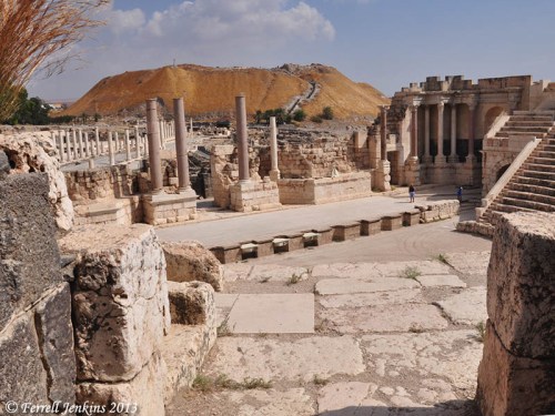 View of Bethshan from the Roman theater. Photo by Ferrell Jenkins.