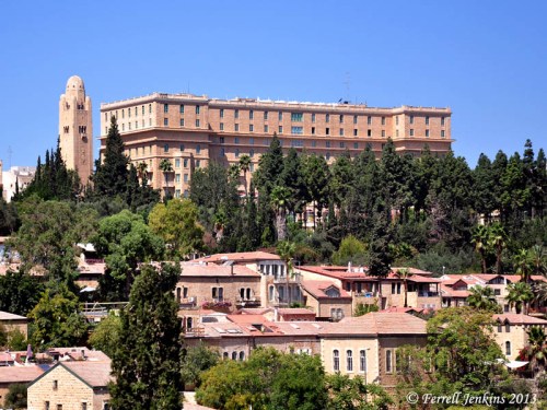 King David Hotel from the slope of Mount Zion. Photo by Ferrell Jenkins.