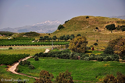 Abel-beth-maacah and Mount Hermon. View toward east. Photo by Ferrell Jenkins.