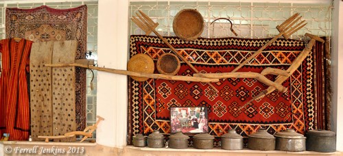 Antiques at the Samaria Restaurant, Sebastia, Palestine. Photo by Ferrell Jenkins.