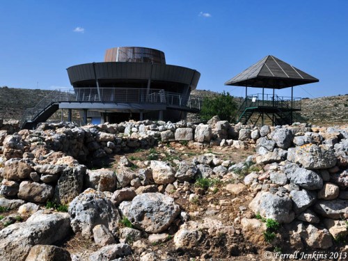 The old and new viewing towers at Shiloh. Photo by Ferrell Jenkins.