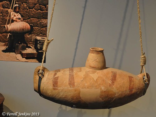 Chalcolithic pottery churn from Beersheba. Israel Museum. Photo by Ferrell Jenkins.