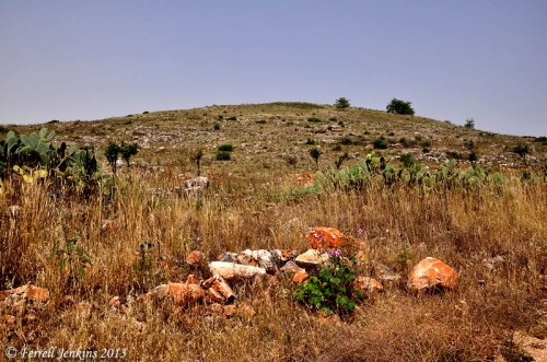 View of Khirbet Kana from the SE. Photo by Ferrell Jenkins.
