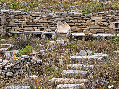 Delos synagogue. Photo by Carl Rasmussen, HolyLandPhotos.