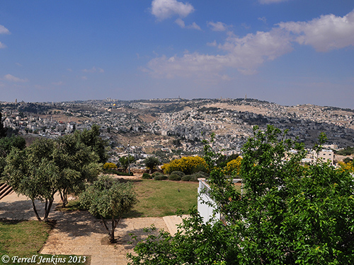 View of Jerusalem from the Haas Promenade. Photo by Ferrell Jenkins.
