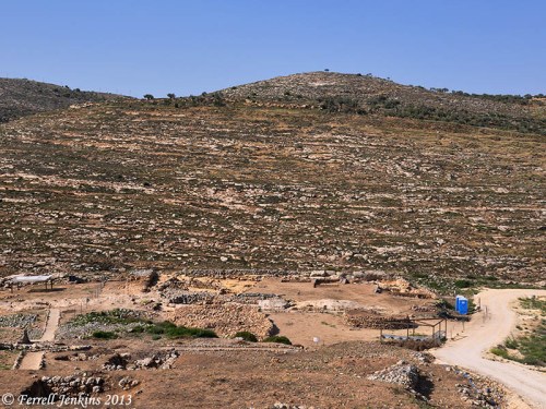 Area where the tabernacle is thought to have stood at Shiloh. Photo by Ferrell Jenkins, May 2013.