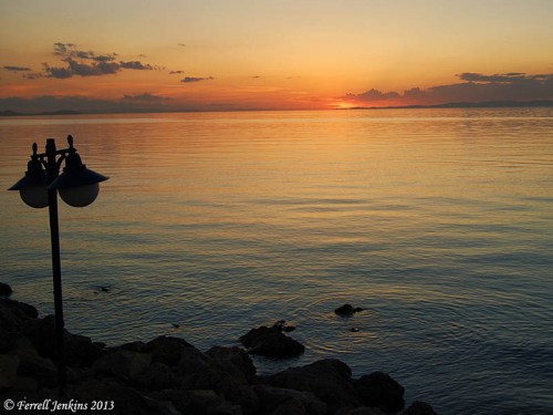 Sunset on Lake Van. Photo made June 5, 2007 by Ferrell Jenkins.