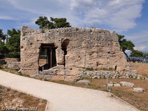 The Fountain of Glauke at Corinth. Photo by Ferrell Jenkins.