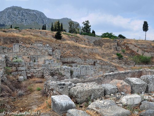 Ruins of the theater at Corinth. Photo by Ferrell Jenkins.