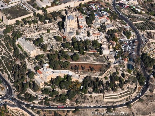 Aerial photo of the Protestant Cemetery. Photo by Ferrell Jenkins.