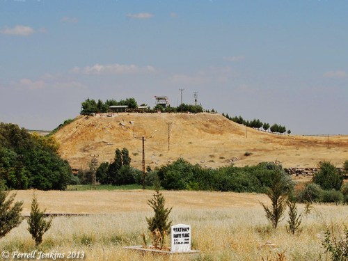 Carchemish with a Turkish military base on top. Photo by Ferrell Jenkins 2007.