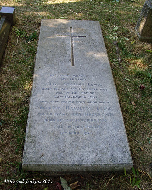 The grave of C. S. Lewis. Photo by Ferrell Jenkins.