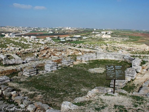 Byzantine church at Tel Hesban. Photo by Ferrell Jenkins.