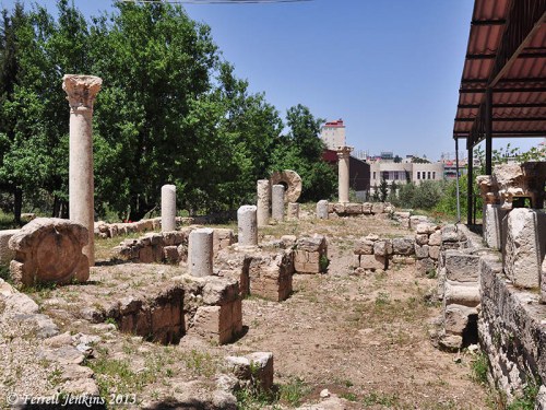 Byzantine church ruins at the Greek Orthodox site of the Shepherd's field. Photo by Ferrell Jenkins.