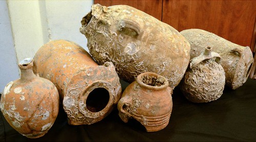 Sunken treasure from the Mediterranean. Photo: Israel Antiquities Authority