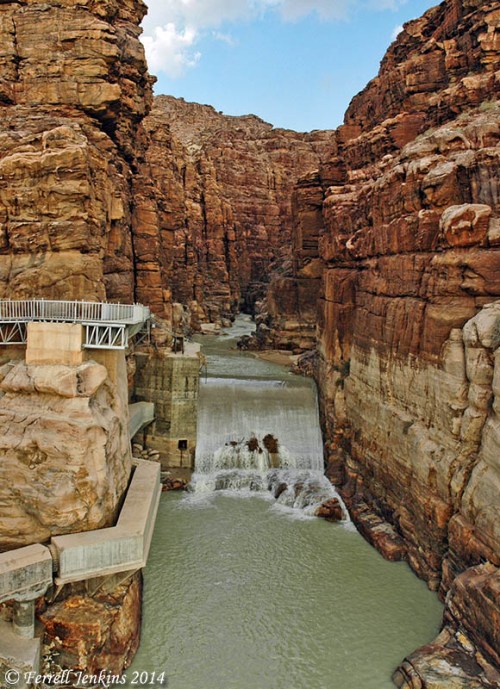 The Arnon River immediately before flowing into the Dead Sea. Photo by Ferrell Jenkins.