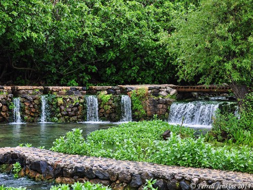 The source of the Banias River, source of the River Jordan. Photo by Ferrell Jenkins.