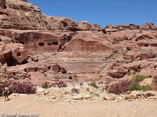 The Roman Theater at Petra. Photo by Ferrell Jenkins.